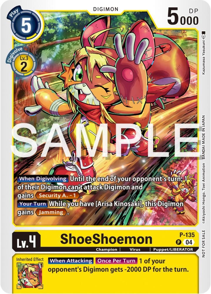 SHD ShoeShoemon (Digimon Liberator Promotion Pack) - Digimon Promotion Cards (D-PR) Digimon Promotion Cards