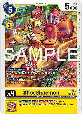 SHD ShoeShoemon (Digimon Liberator Promotion Pack) - Digimon Promotion Cards (D-PR) Digimon Promotion Cards