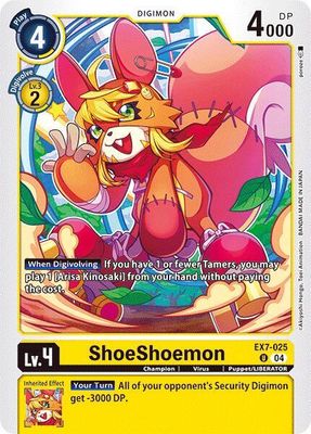 SHD ShoeShoemon - Digimon LIBERATOR (EX07) Digimon LIBERATOR