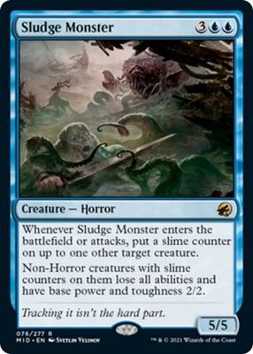 Sludge Monster 076/277 Innistrad: Midnight Hunt Singles (Español)