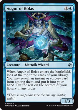 Augur of Bolas 041/264 War of the Spark Singles
