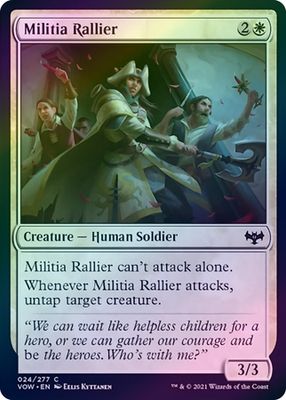 Militia Rallier 024/277 - Foil Innistrad: Crimson Vow Foil Singles