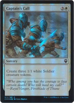 Captain&#39;s Call 015/361 - Foil Commander Legends Foil Singles