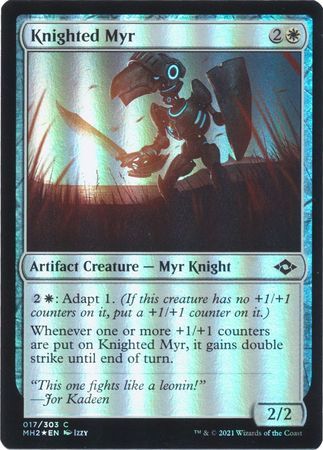 Knighted Myr 017/303 - Foil Modern Horizons 2 Foil Singles