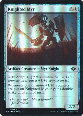 Knighted Myr 017/303 - Foil Modern Horizons 2 Foil Singles