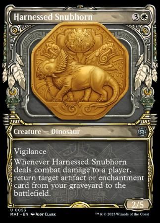 Harnessed Snubhorn 0053 Showcase MOM: The Aftermath Collector Booster Singles