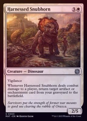 Harnessed Snubhorn 0003 - Foil March of the Machine: The Aftermath Foil Singles