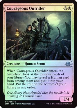 Courageous Outrider 018/205 - Foil Eldritch Moon Foil Singles
