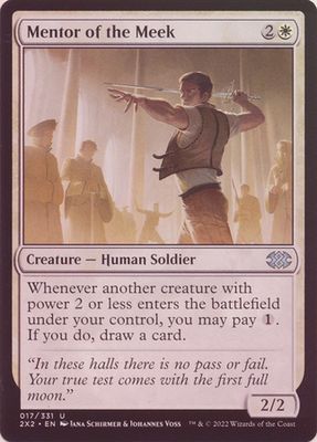 Mentor of the Meek 017/331 - Foil Double Masters 2022 Foil Singles