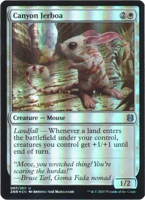 Canyon Jerboa 007/280 - Foil Zendikar Rising Foil Singles