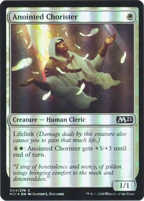 Anointed Chorister 004/274 - Foil Magic 2021 (M21) Foil Singles