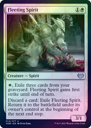 Fleeting Spirit 014/277 - Foil Innistrad: Crimson Vow Foil Singles