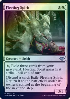 Fleeting Spirit 014/277 - Foil Innistrad: Crimson Vow Foil Singles