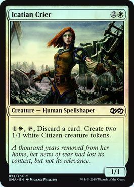 Icatian Crier 022/254 - Foil Ultimate Masters Foil Singles
