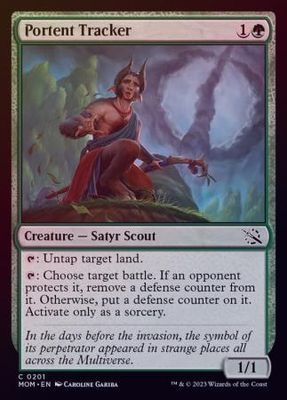 Portent Tracker 0201 - Foil March of the Machine Foil Singles