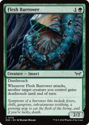 Flesh Burrower - Duskmourn: House of Horror (Foil) Duskmourn: House of Horror (Español)