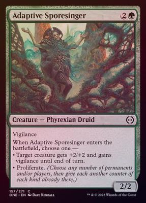 Adaptive Sporesinger 157/271 - Foil Phyrexia All Will Be One Foil Singles