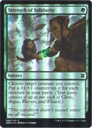 Strength of Solidarity 206/280 - Foil Zendikar Rising Foil Singles