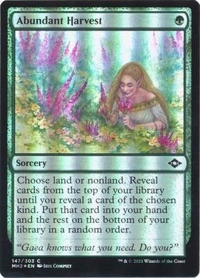 Abundant Harvest 147/303 - Foil Modern Horizons 2 Foil Singles