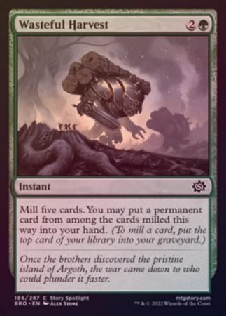 Wasteful Harvest 196/287 - Foil The Brothers&#39; War Foil Singles