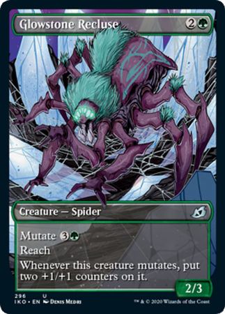 Glowstone Recluse 296 - Alternate Art Showcase Ikoria: Lair of Behemoths Collector Booster Singles (Español)