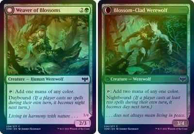 Weaver of Blossoms | Blossom-Clad Werewolf 226/277 - Foil Innistrad: Crimson Vow Foil Singles