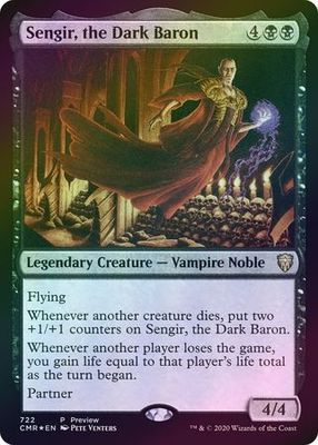 Sengir, the Dark Baron 722 - Pre-release Foil Promo Magic: The Gathering Promo Cards