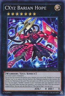 CXyz Barian Hope - NECH-EN096 - Super Rare Unlimited The New Challengers (NECH) Unlimited Singles