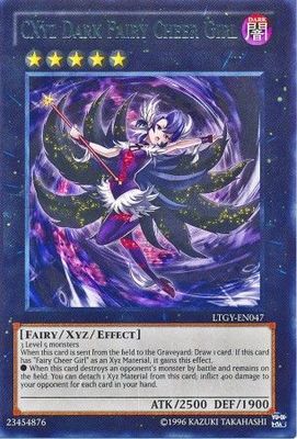 CXyz Dark Fairy Cheer Girl - LTGY-EN047 - Rare Unlimited Lord of the Tachyon Galaxy Unlimited Singles