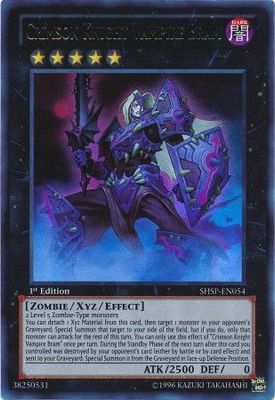 Crimson Knight Vampire Bram - SHSP-EN054 - Ultra Rare 1st Edition Shadow Specters 1st Edition Singles (espanol)