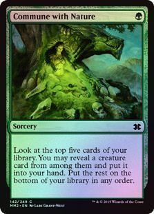 Commune with Nature 142/249 - Foil Modern Masters 2015 Foil Singles