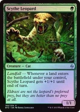 Scythe Leopard 188/274 - Foil Battle for Zendikar Foil Singles