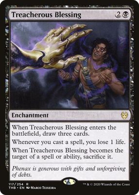 Treacherous Blessing - Theros Beyond Death ((Español)) Theros Beyond Death