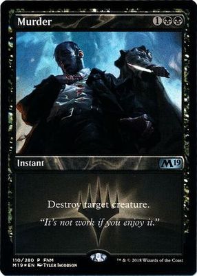 Murder 110/280 - FNM Foil Promo Magic: The Gathering Promo Cards