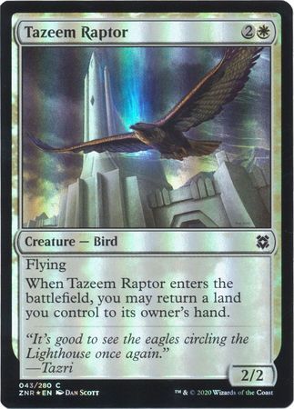Tazeem Raptor 043/280 - Foil Zendikar Rising Foil Singles (Español)