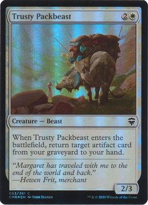 Trusty Packbeast 053/361 - Foil Commander Legends Foil Singles