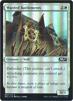 Warded Battlements 044/274 - Foil Magic 2021 (M21) Foil Singles