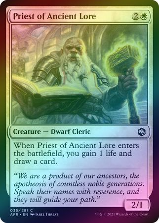 Priest of Ancient Lore 035/281 - Foil Adventures in the Forgotten Realms Foil Singles