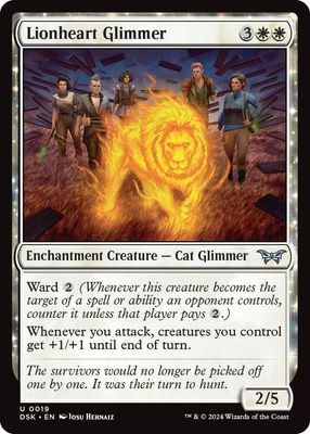 Lionheart Glimmer - Duskmourn: House of Horror (Foil) Duskmourn: House of Horror