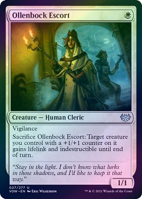 Ollenbock Escort 027/277 - Foil Innistrad: Crimson Vow Foil Singles