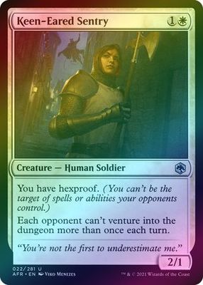 Keen-Eared Sentry 022/281 - Foil Adventures in the Forgotten Realms Foil Singles