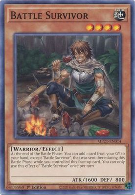 Battle Survivor - MP21-EN014 - Common 1st Edition 2021 Mega-Tin: Ancient Battles 1st Edition Singles