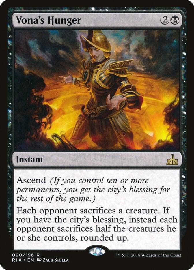 SJ Vona&#39;s Hunger - Rivals of Ixalan (RIX) Rivals of Ixalan