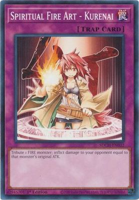 Spiritual Fire Art - Kurenai - SDCH-EN032 - Common 1st Edition Spirit Charmers [SDCH] 1st Edition Singles