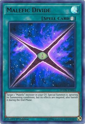 Malefic Divide - DUOV-EN044 - Ultra Rare 1st Edition Duel Overload 1st Edition Singles