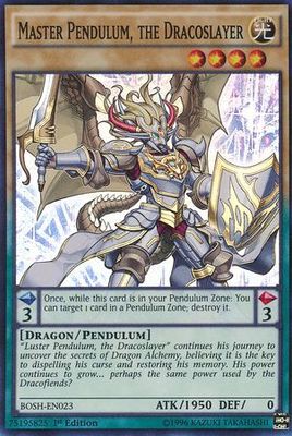 Master Pendulum, the Dracoslayer - BOSH-EN023 - Super Rare 1st Edition Breakers of Shadow 1st Edition Singles (espanol)