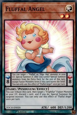 Fluffal Angel - TOCH-EN020 - Super Rare 1st Edition Toon Chaos 1st Edition Singles