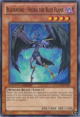 Blackwing - Shura the Blue Flame - GLD3-EN025 - Common Gold Series 3 (2010) [GLD3]