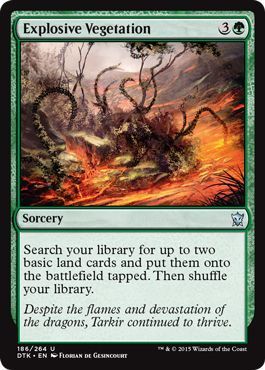 Explosive Vegetation 186/264 Dragons of Tarkir Singles