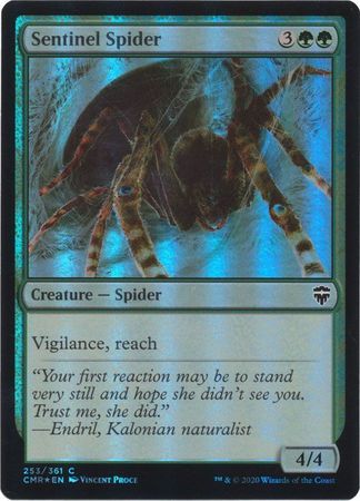 Sentinel Spider 253/361 - Foil Commander Legends Foil Singles